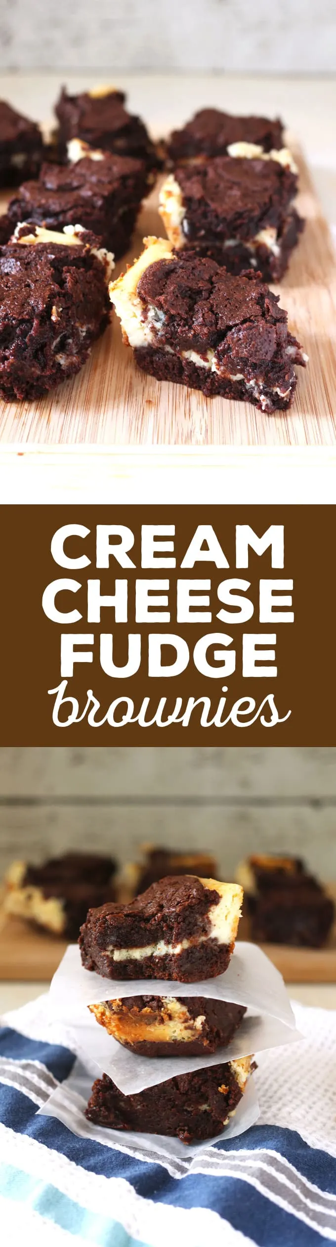 cream cheese fudge brownies pin