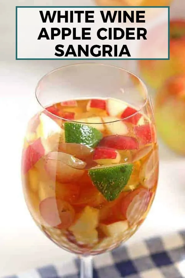 white wine apple cider sangria pinterest image
