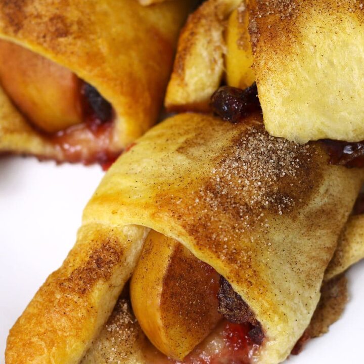 Apple cranberry crescent rolls