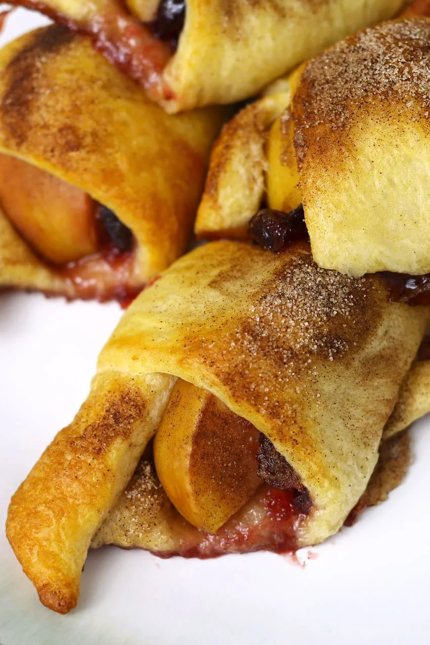 Apple cranberry crescent rolls