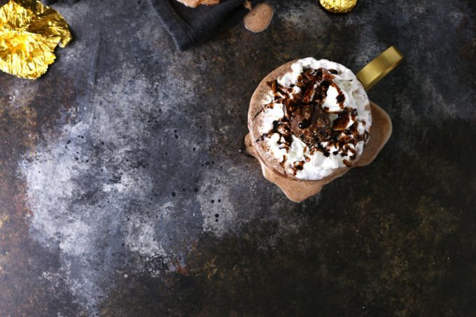 nutella Ferrero rocher milkshake picture