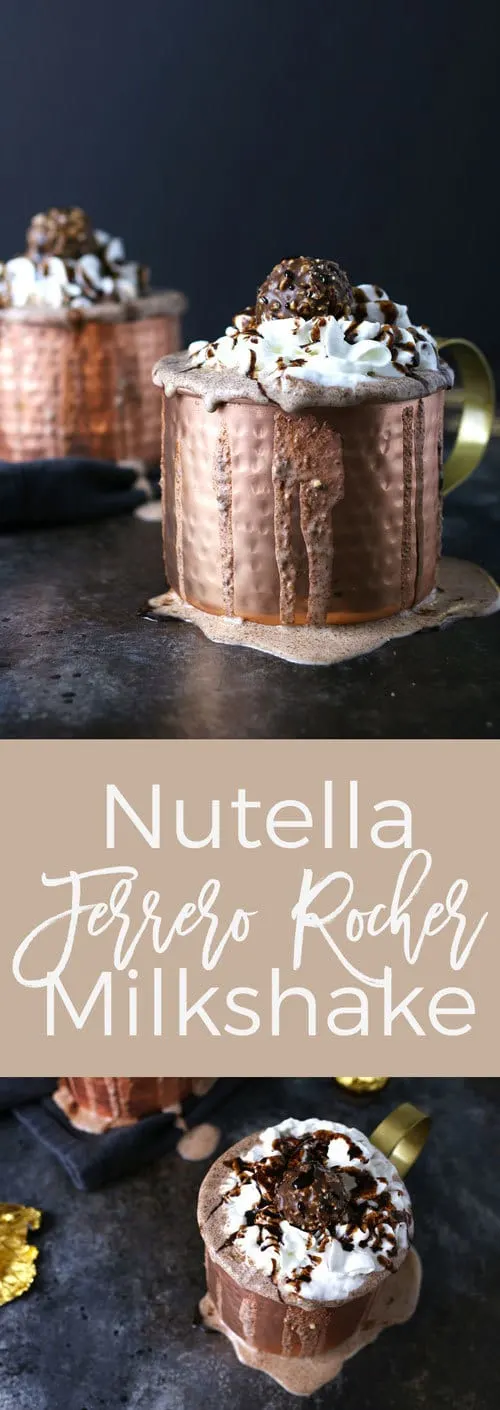 nutella Ferrero rocher milkshake long pin