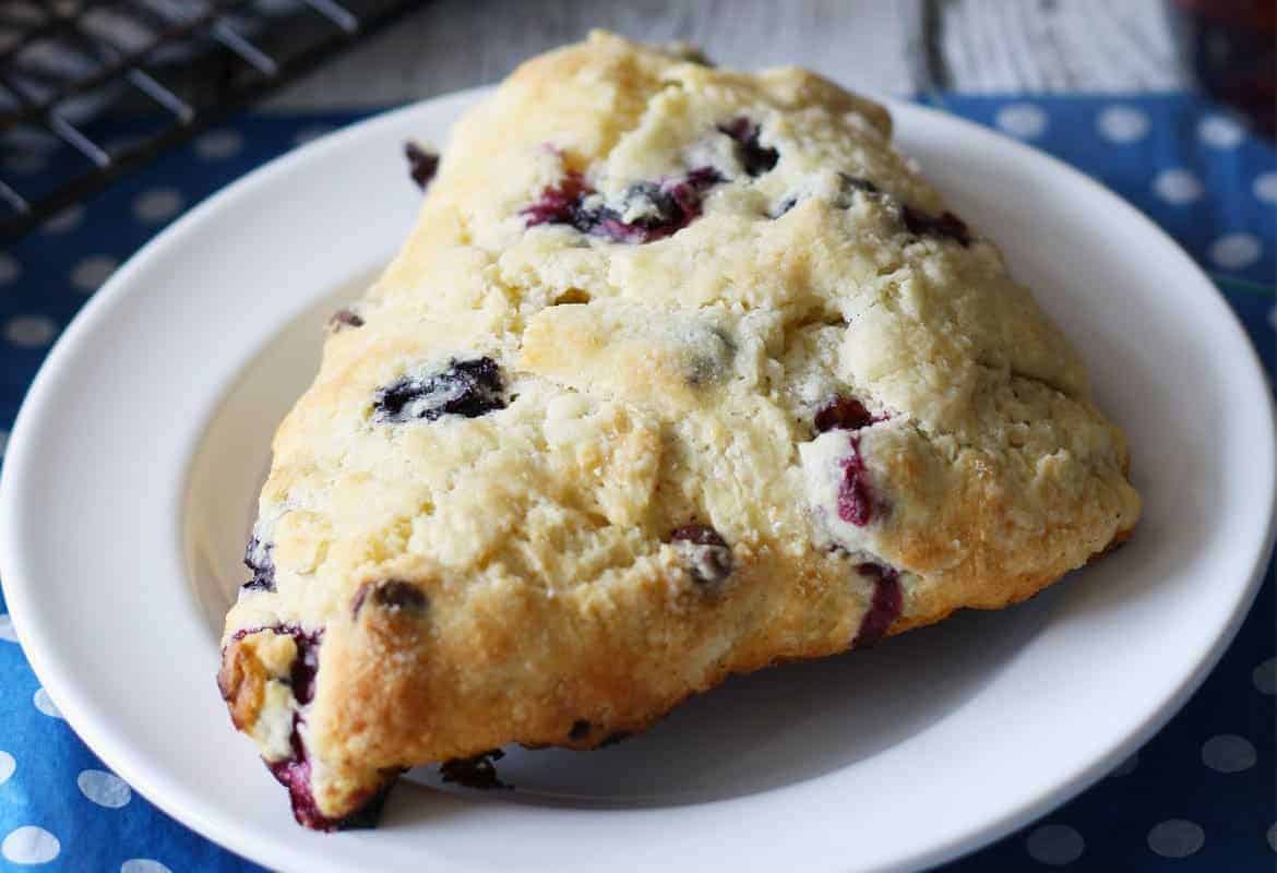 There's nothing better than morning's with a great cup of coffee and a blueberry chocolate scone. | honeyandbirch.com