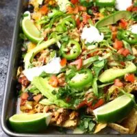 loaded chicken nachos photo