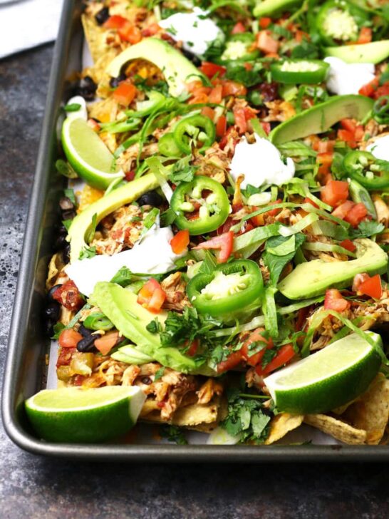 loaded chicken nachos photo