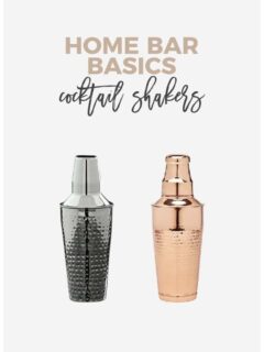Every home bar needs a cocktail shaker. These are a few of my favorites, perfect for any bartender you know!