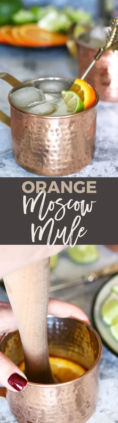 orange Moscow mule pin