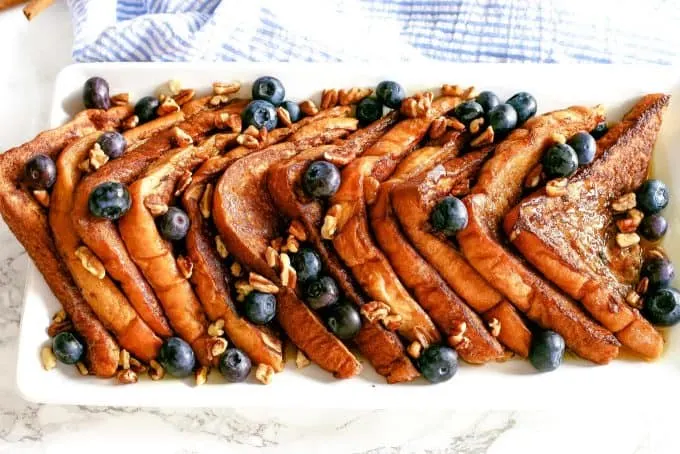 overhead photo of cinnamon French toast