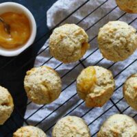 Lemon poppy seed muffins with a twist! These easy muffins are filled with lemon curd and are perfect for every day breakfasts or a fancy brunch menu.