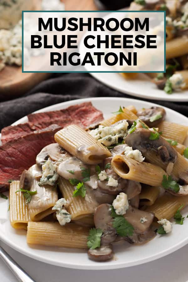 mushroom blue cheese rigatoni pin