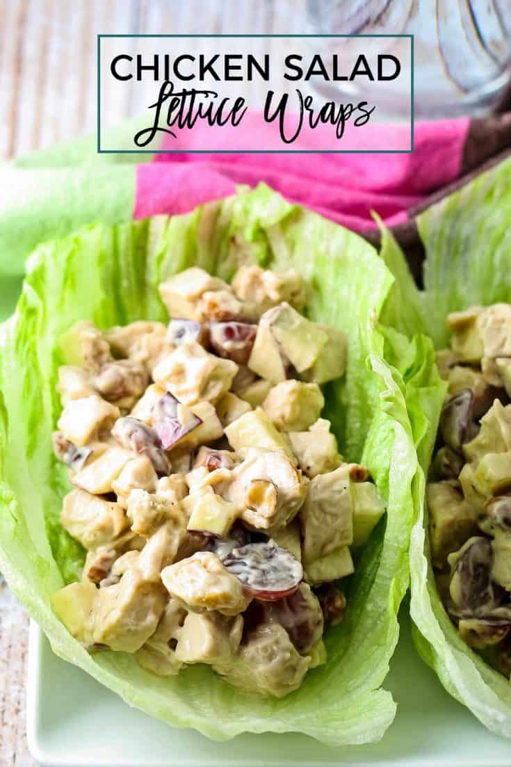Grilled Chicken Salad Lettuce Wraps Honey and Birch