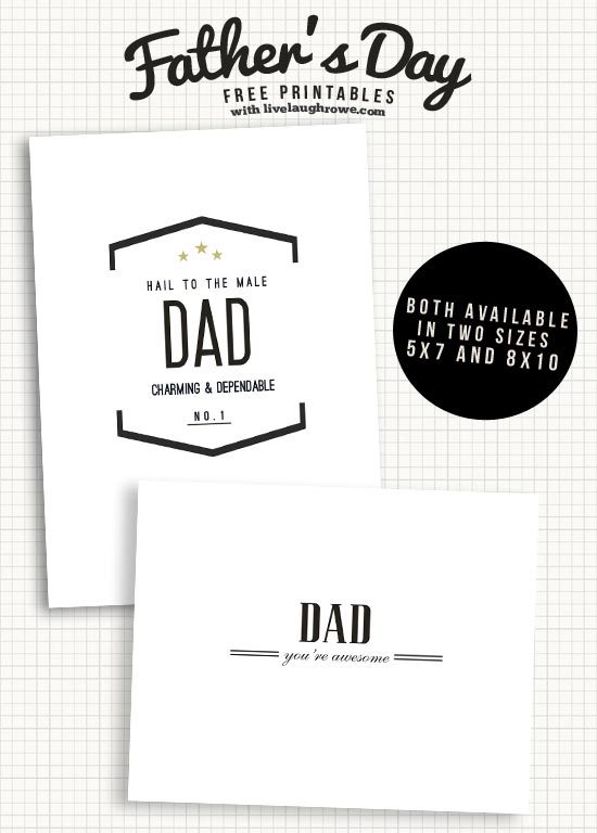 Father's Day Free Printables