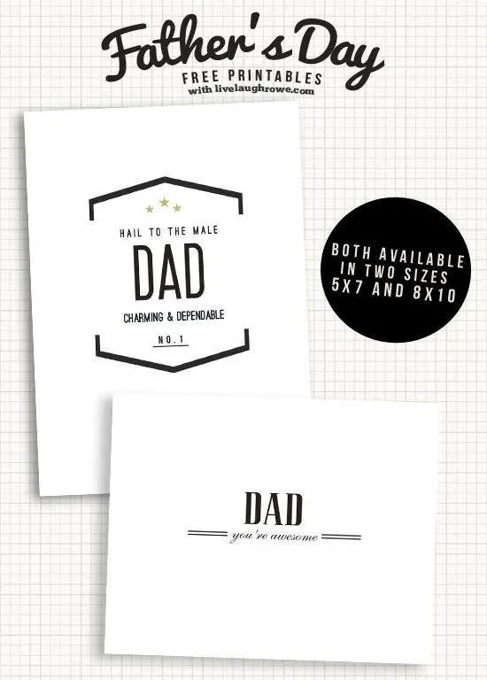 Father's Day Free Printables