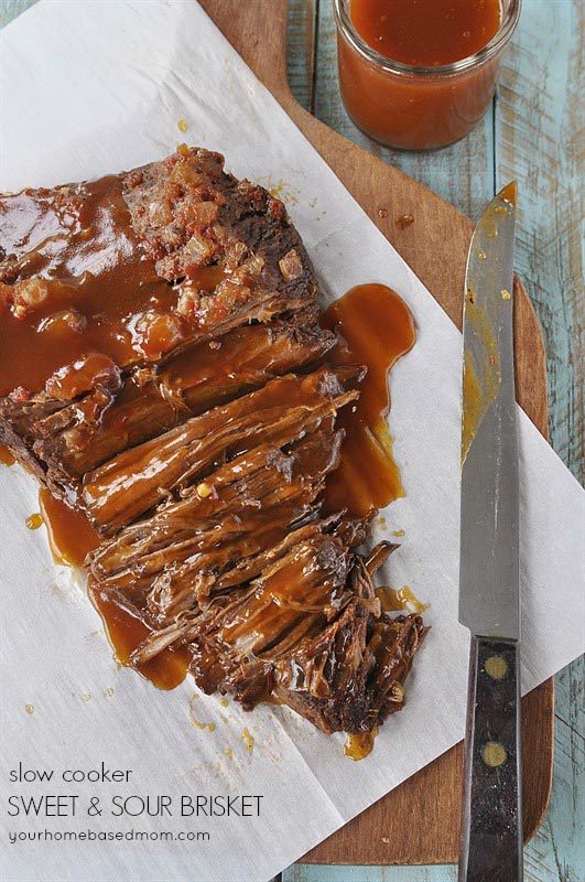 slow cooker sweet sour brisket