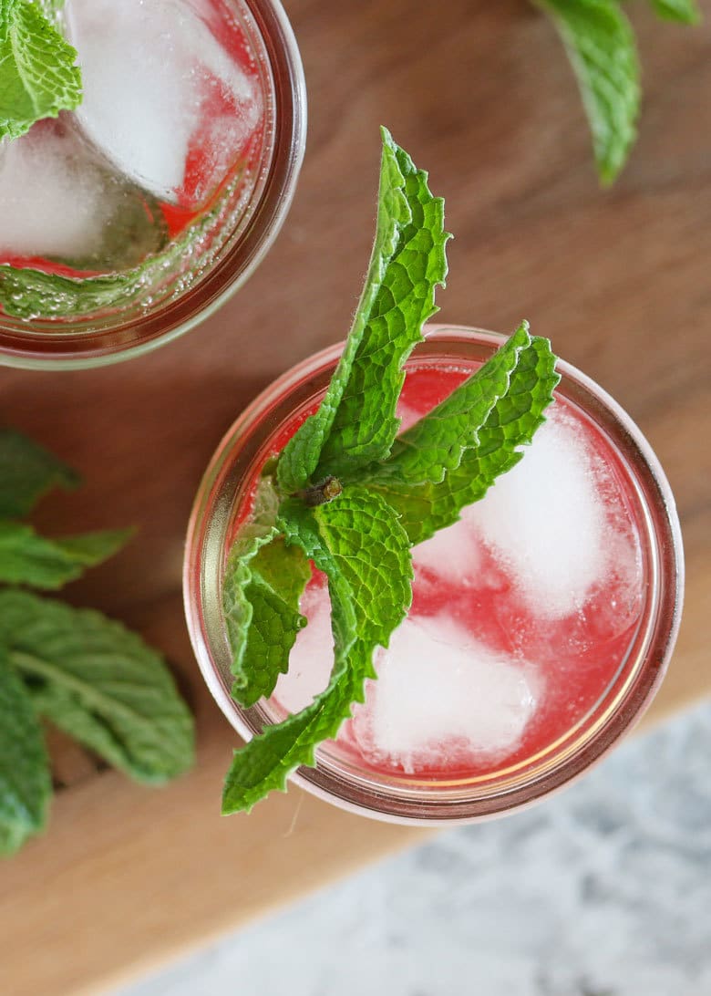 Mint Strawberry Jam Cocktail Perfect for Summer Parties