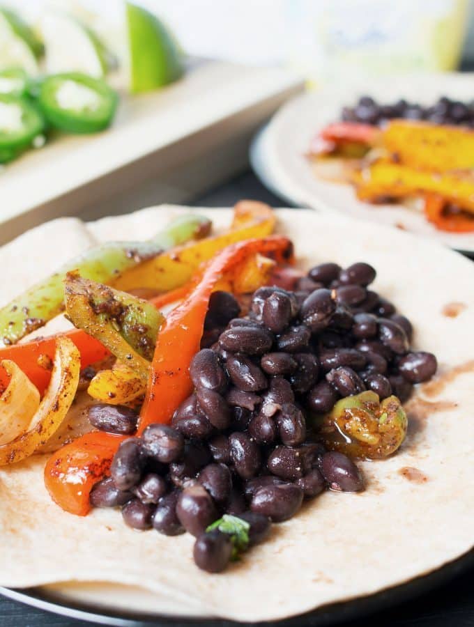 This recipe for vegan black bean fajitas will have you changing your mind about vegan food. Not only is it delicious and filling, it's also better for you!