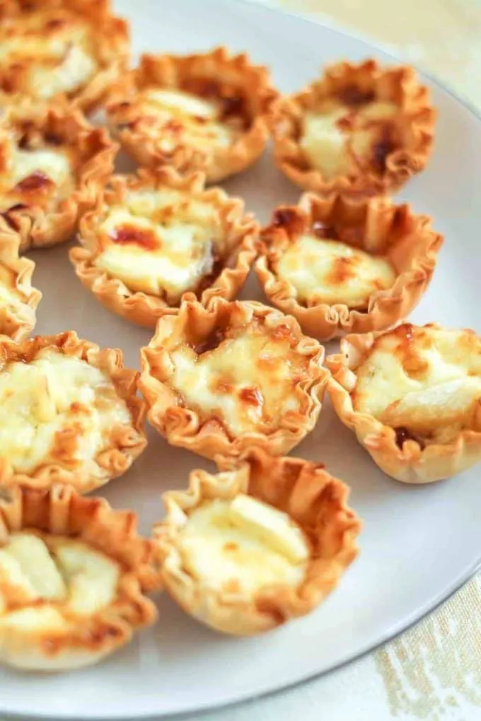 Best Honey Recipes - Honey Fig and Brie Phyllo Cups