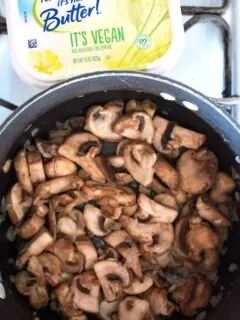 These Smashed Potatoes with Vegan Mushroom Gravy are the perfect vegan alternative to mashed potatoes and gravy. Easy to make and delicious!