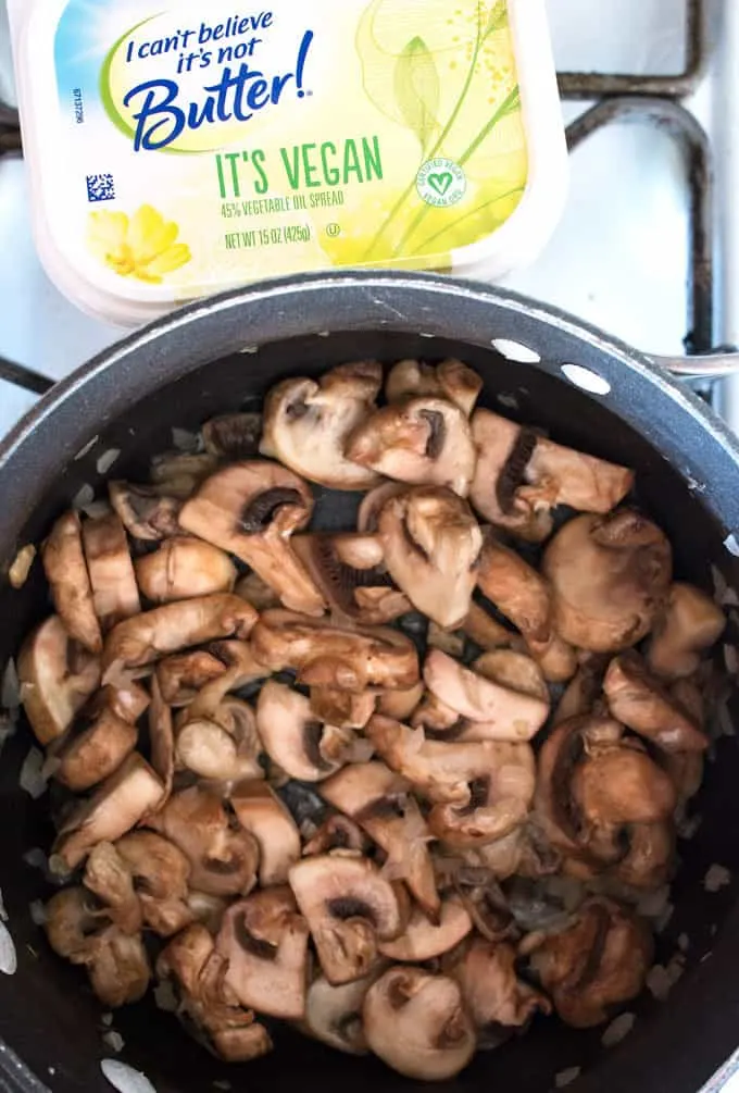 These Smashed Potatoes with Vegan Mushroom Gravy are the perfect vegan alternative to mashed potatoes and gravy. Easy to make and delicious!
