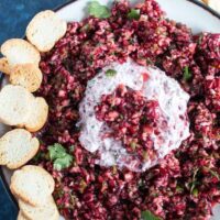 This cranberry jalapeño cream cheese appetizer is the perfect easy addition to your Thanksgiving table! It's no-cook and can be ready in 10 minutes.