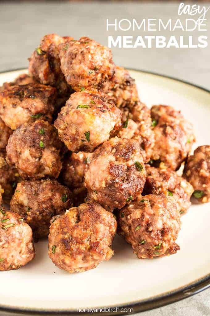 easy homemade meatballs