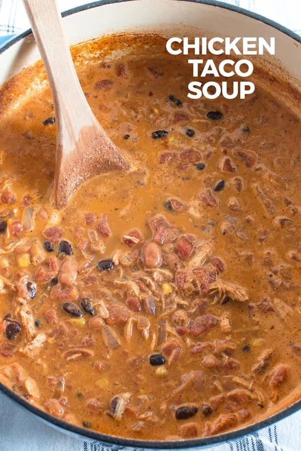 chicken taco soup picture for pinterest
