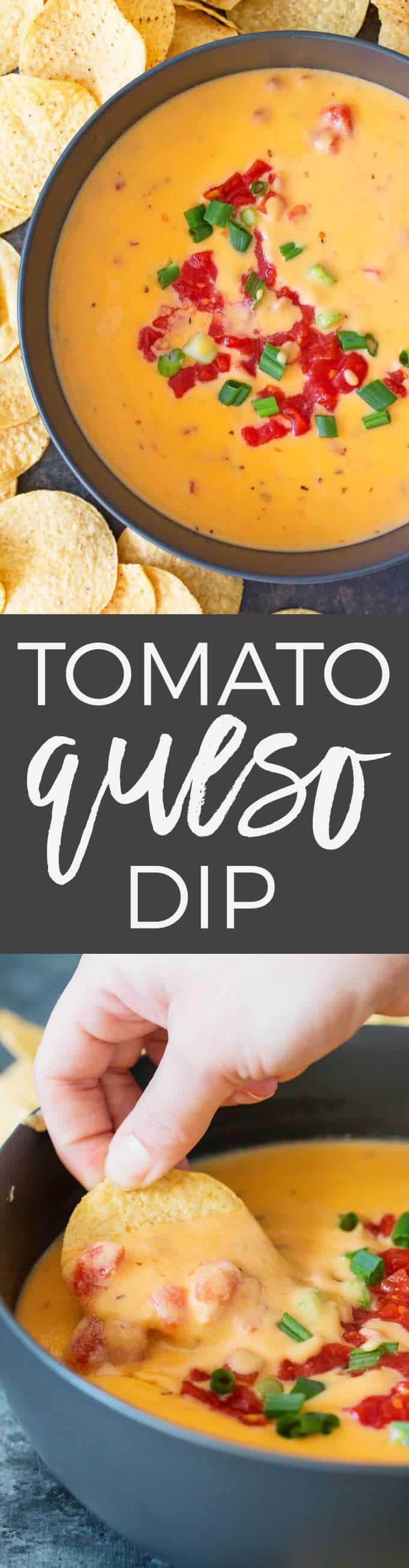 Tomato Queso Dip Recipe Pin