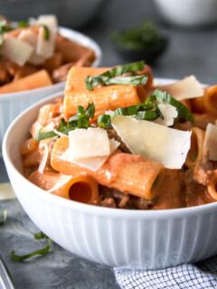 photo of country style rigatoni