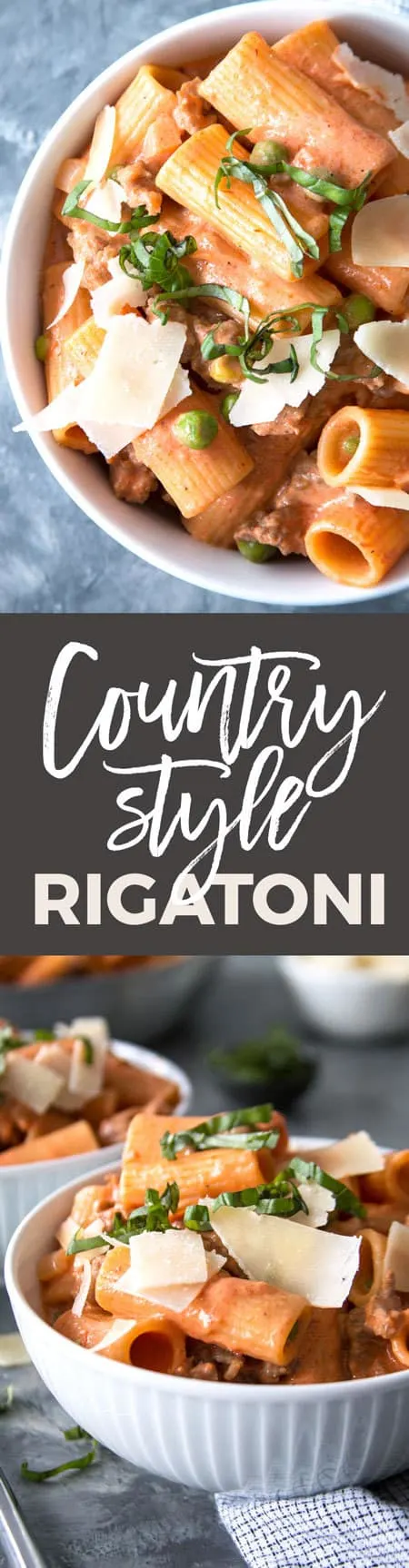 Country-Style Rigatoni Recipe pin