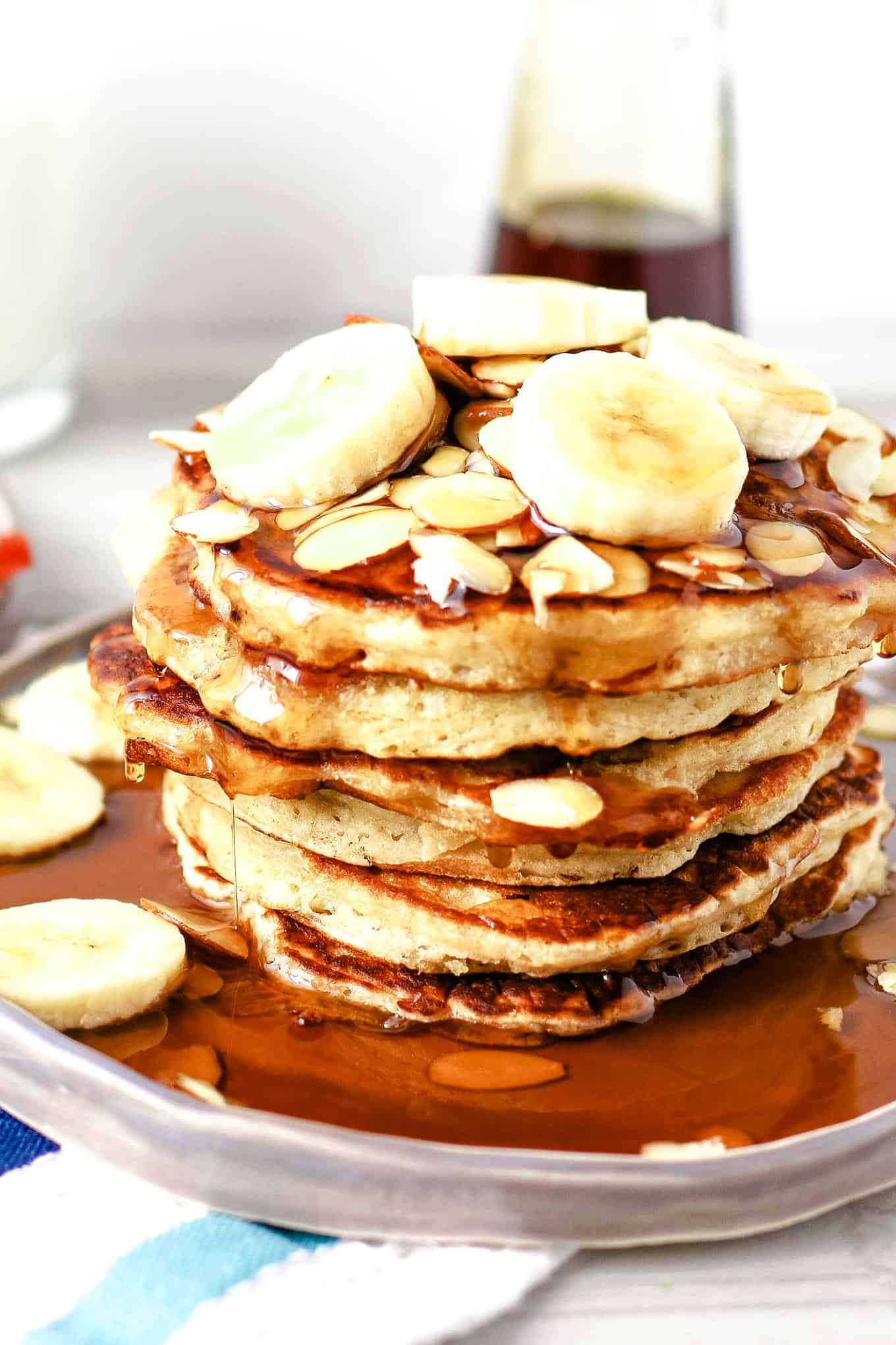 Almond Banana Pancakes » Perfect for Overripe Bananas