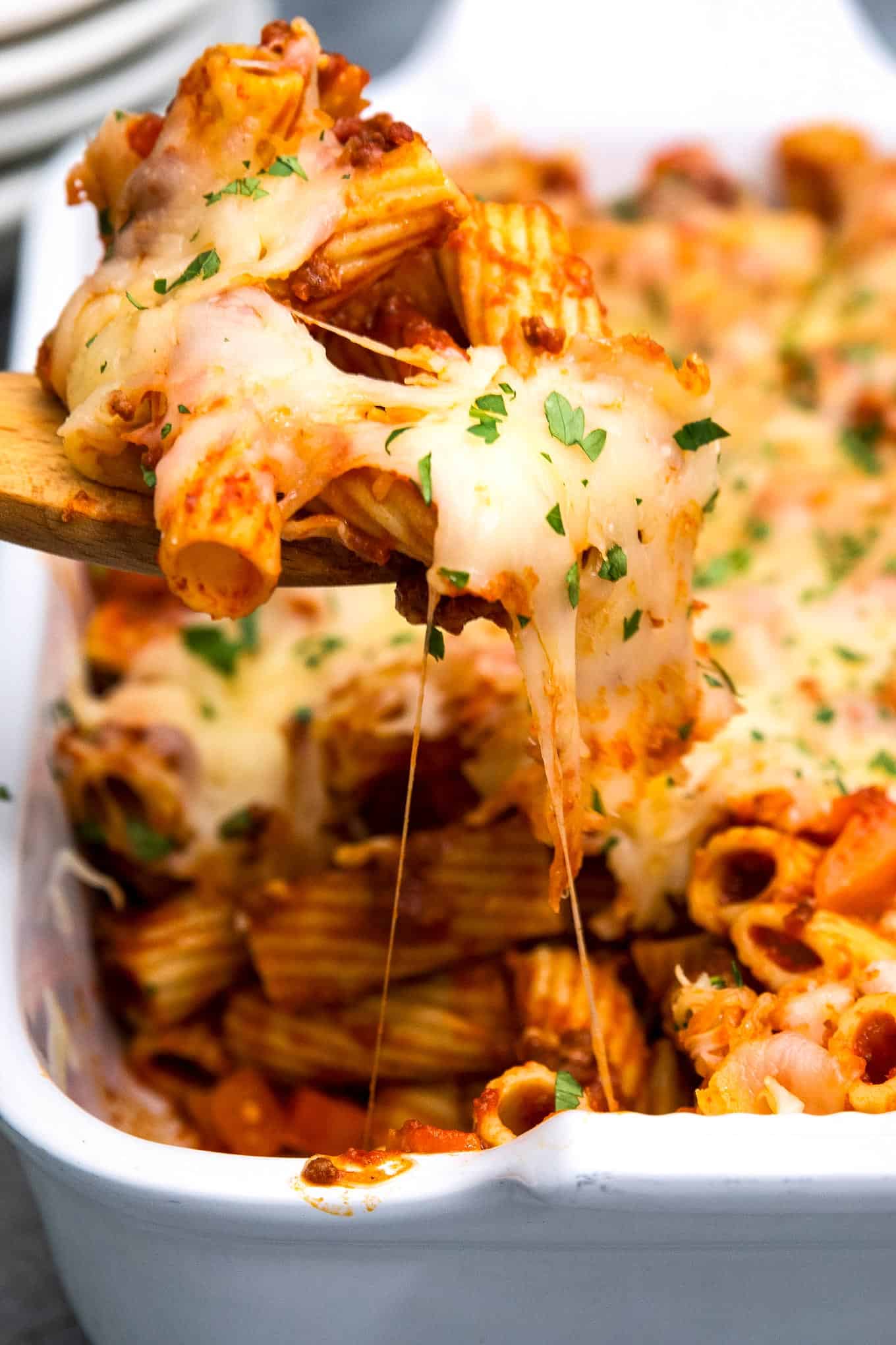 Chorizo Rigatoni Casserole Recipe Honey and Birch