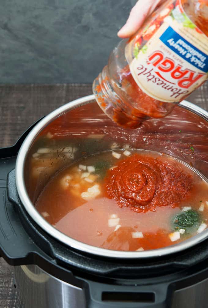 photo of ragu sauce in instant pot