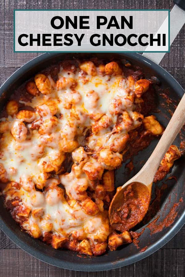 one pan cheesy gnocchi pin