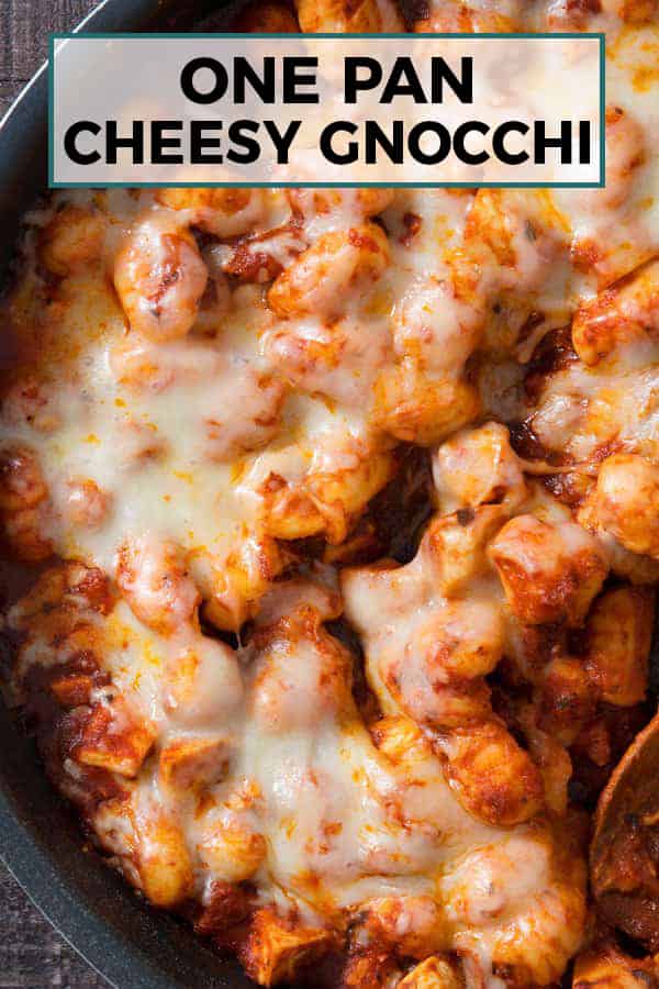 one pan cheesy gnocchi pin