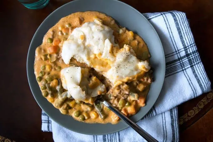 picture of slow cooker shepherds pie