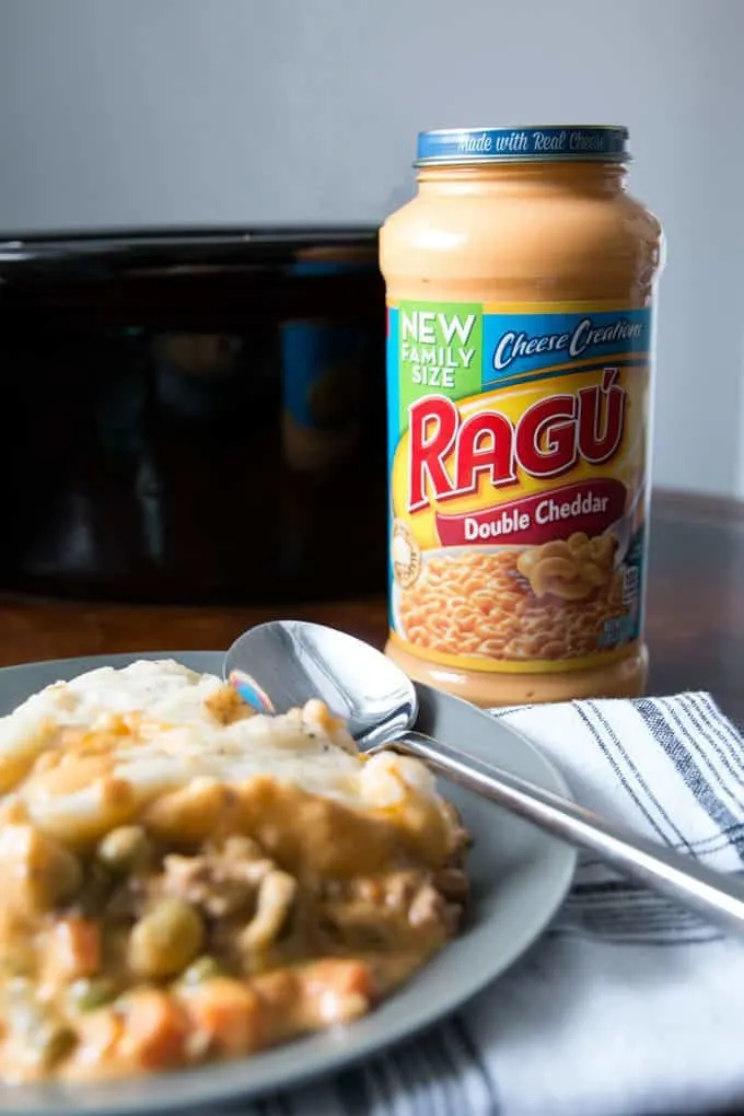 jar of ragu family size double cheddar sauce