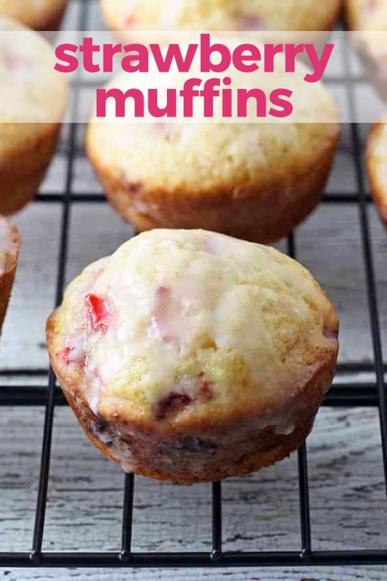 new strawberry muffins pin