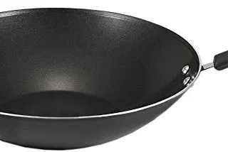 T-fal A80789 Specialty Nonstick Dishwasher Safe Oven Safe PFOA-Free Jumbo Wok Cookware, 14-Inch, Black