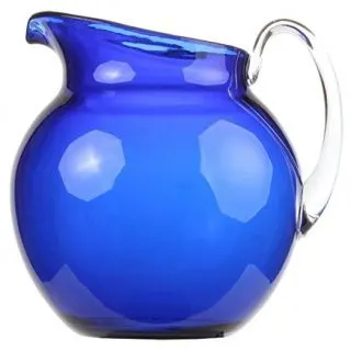 Lily’s Home Shatterproof Plastic Indoor Outdoor Pitcher Large Capacity 110 Ounce - Blue