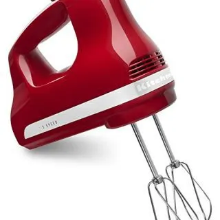 KitchenAid KHM512ER 5-Speed Ultra Power Hand Mixer, Empire Red