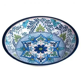 Certified International Talavera Melamine 13.75" x 2.75" Large Serving Bowl, Multicolor