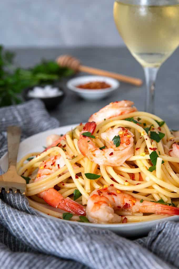 shrimp with pasta