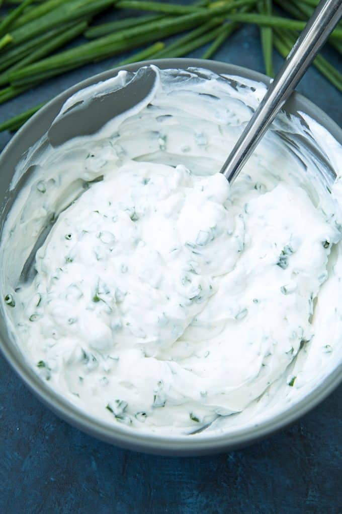 mixed chive dipping sauce