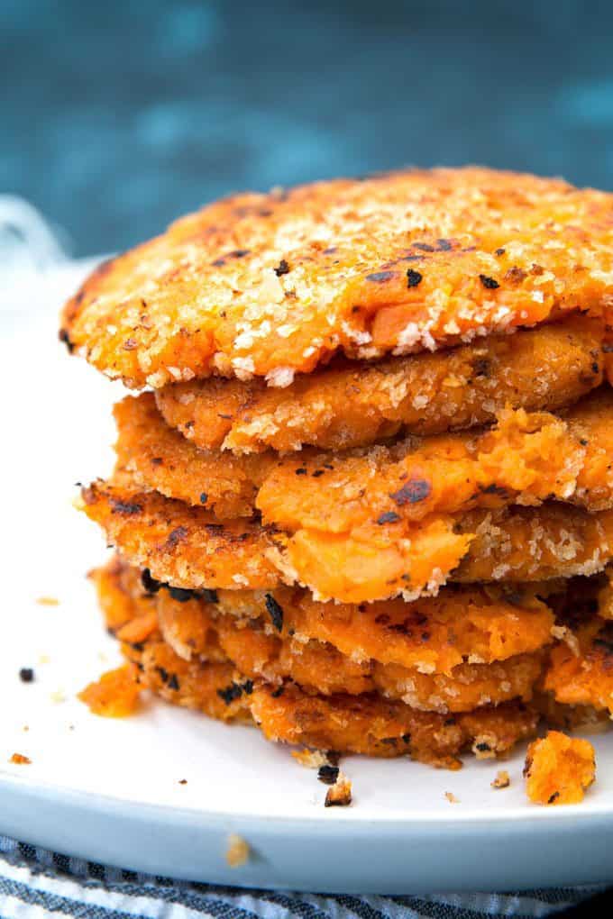 fried sweet potato pancakes