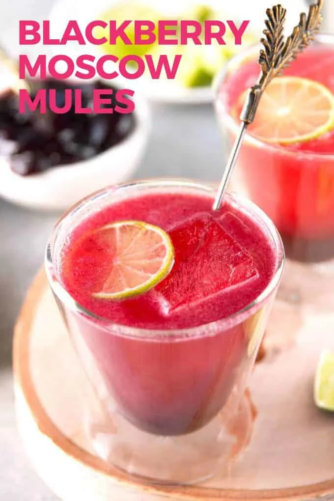 blackberry Moscow mule pin