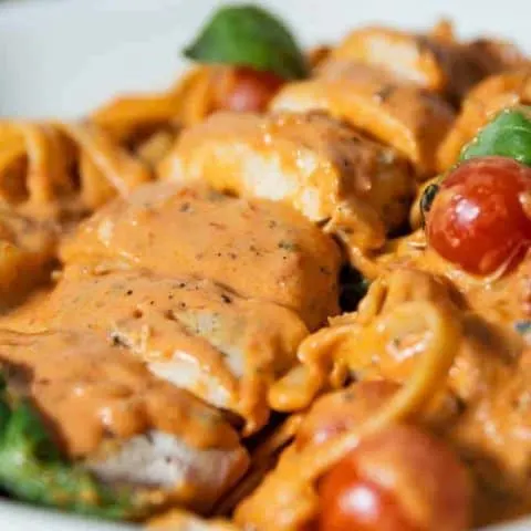 Rosa Chicken Caprese Pasta