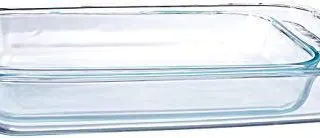 Pyrex 1107101 Basics Clear Oblong Glass Baking Dishes, 2 Piece Value Plus Pack Set