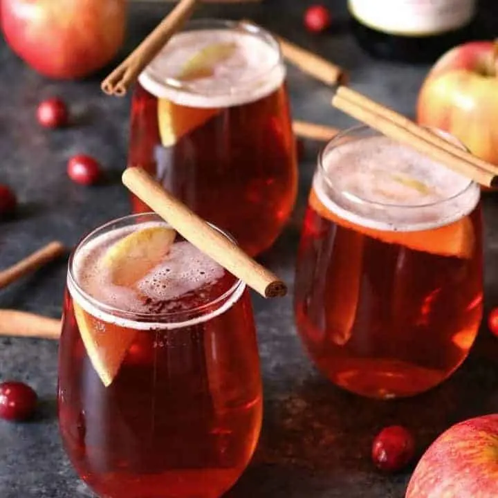 Cranberry Apple Cider Mimosa