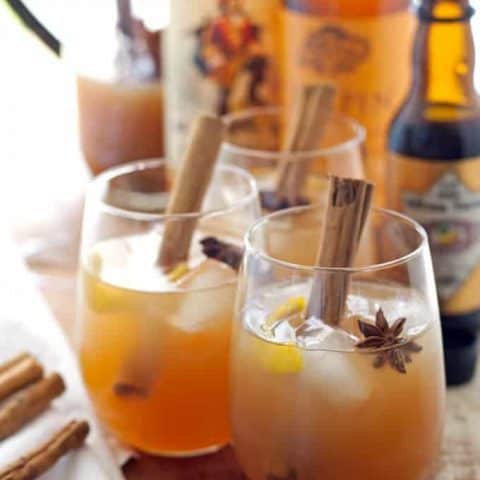 Autumn Spiced Rum Cider Cocktail