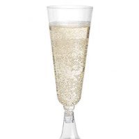 DRINKET PLASTIC CHAMPAGNE FLUTES / CHAMPAGNE GLASSES 